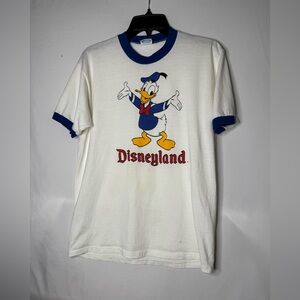 Vintage 1980s Donald Duck Disney Disneyland Large T-Shirt 100% Cotton